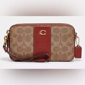 COACH Colorblock Coated Canvas Signature Kira Crossbody
